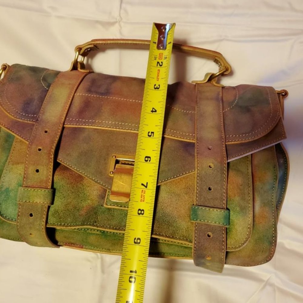 Proenza Schouler PS1 bag suede rainbow red pink green blue yellow orange purple - Picture 8 of 14